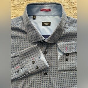 Paul Smith - All cotton patterned dress shirt Size 43 (17”neck)